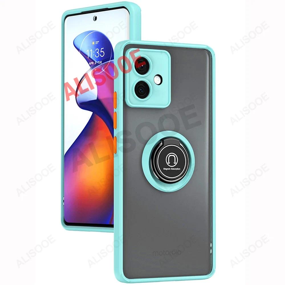 Funda for Motorola Edge 50 Fusion 40 Pro 30 Ultra Neo G85 G84 G54 G14 G24 G34 Case Ring Stand Capa for Moto G53 G23 G13 Cover