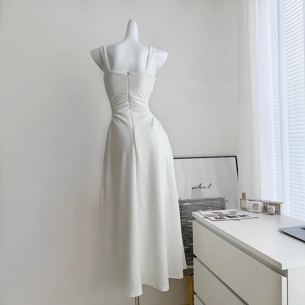 Casual Knit Fabric Long Dress With Tied Dye Pattern For Summer Vacation And Lounge Wear