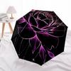 1pc Neon Rose Glow Artwork Umbrella with Plastic Handle,Suitable for All Seasons Home Travel Outdoor UmbrellaDD429