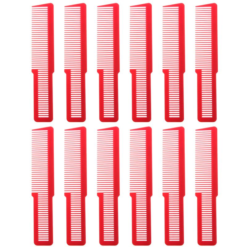 12pcs Hair Cutting Comb Fine Tooth Styling Barber Styling Carbon Fiber Hairdressing Combs Anti-Static Comb for Home Salon Barber