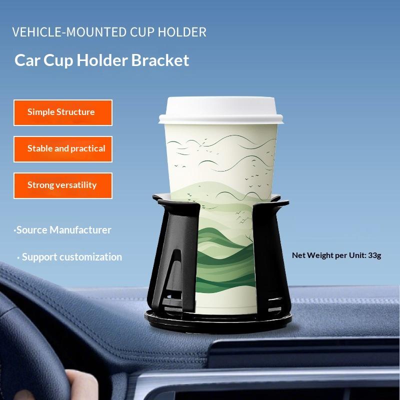 Universal Car Cup Holder 1 2Pcs Adhesive Beverage Rack Multifunctional Storage for Bottle Can in Auto Interior