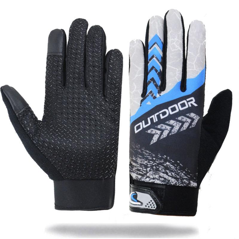 

Men s touch screen gloves full finger sun protection and anti-skid one size fits all червоний