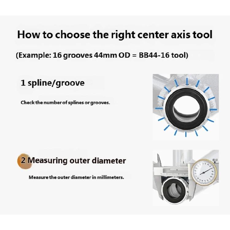Multifunctional Bicycles Bottom Brackets Tool Heavy Type Bike Bottom Brackets Socket for Easy Installation and Removal