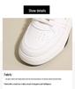 2025 Spring Women's Breathable White Sneakers - Versatile Korean-Style Thick-Soled Casual Shoes