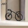 Schreibtischzubehör für Männer 3D-gedrucktes Fahrradornament, Abstrakte Fahrradskulptur, Kreatives Geschenk Radfahrerfigurine, Modern Minimalistisch Radfahren