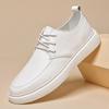 Neue Luxusmarke Herren Freizeitschuhe Leichtes Fahrschuhwerk Echtes Leder Herren Sneaker Atmungsaktive Wanderschuhe