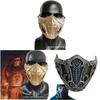 Mortal Kombat Scorpion Latex Half Face Mask For Halloween Costume And Cosplay