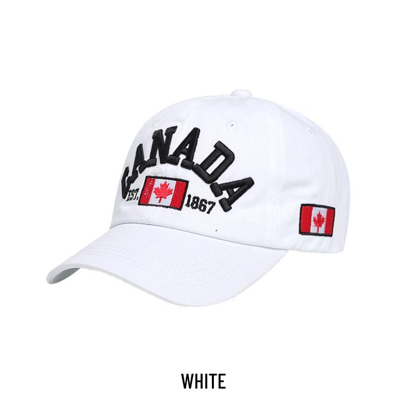 

Мужская и женская модная вышитая бейсболка - Повседневный, универсальный солнцезащитный козырек для весны и осени One Size (54-60cm) белый