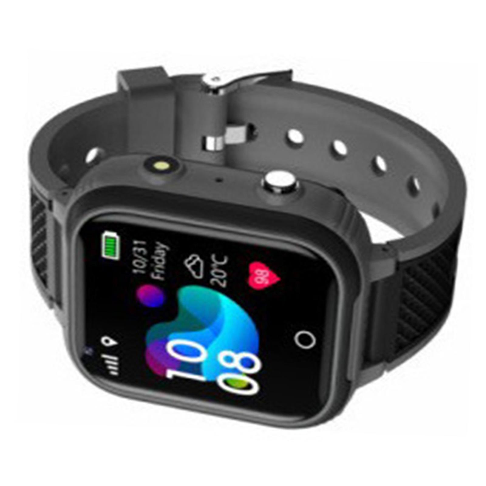 

Детские умные часы LT21 4G Умные часы с видеозвонками для мальчиков и девочек Водонепроницаемые детские умные часы IP67 Поддержка BT GPS SOS чёрный