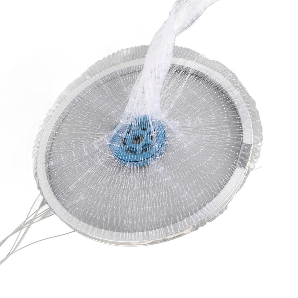 Portable   Hand Throw Fish Mesh Net Catch Fishing   Trap Accessory