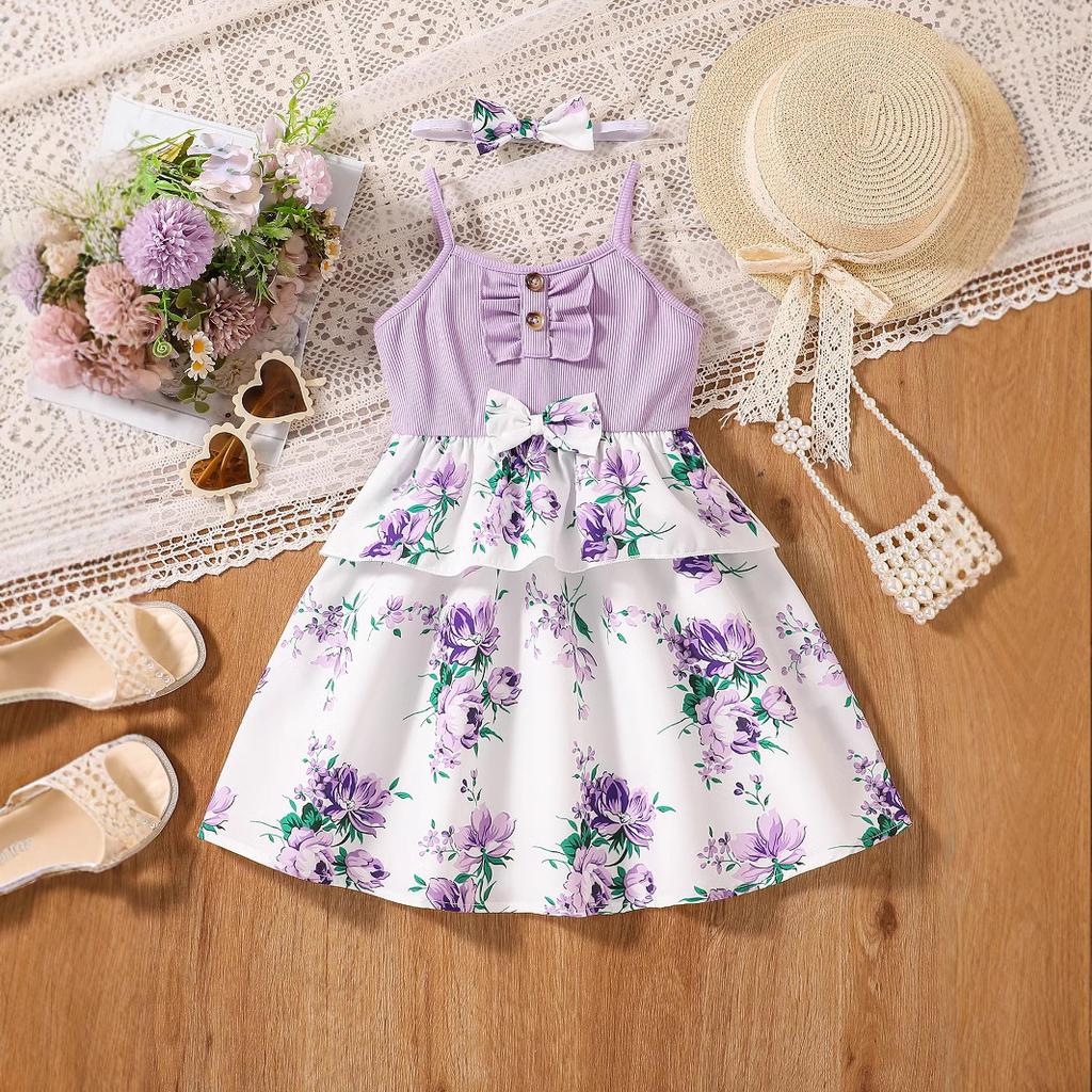 Mädchenkleid Sommerkleid Kindermode Blumen Prinzessinnenkleid Kinder Unterkleid