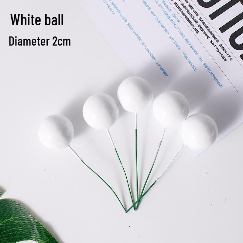 Golden and Silver Ball Cake Decorations with Colorful Birthday Insert Card