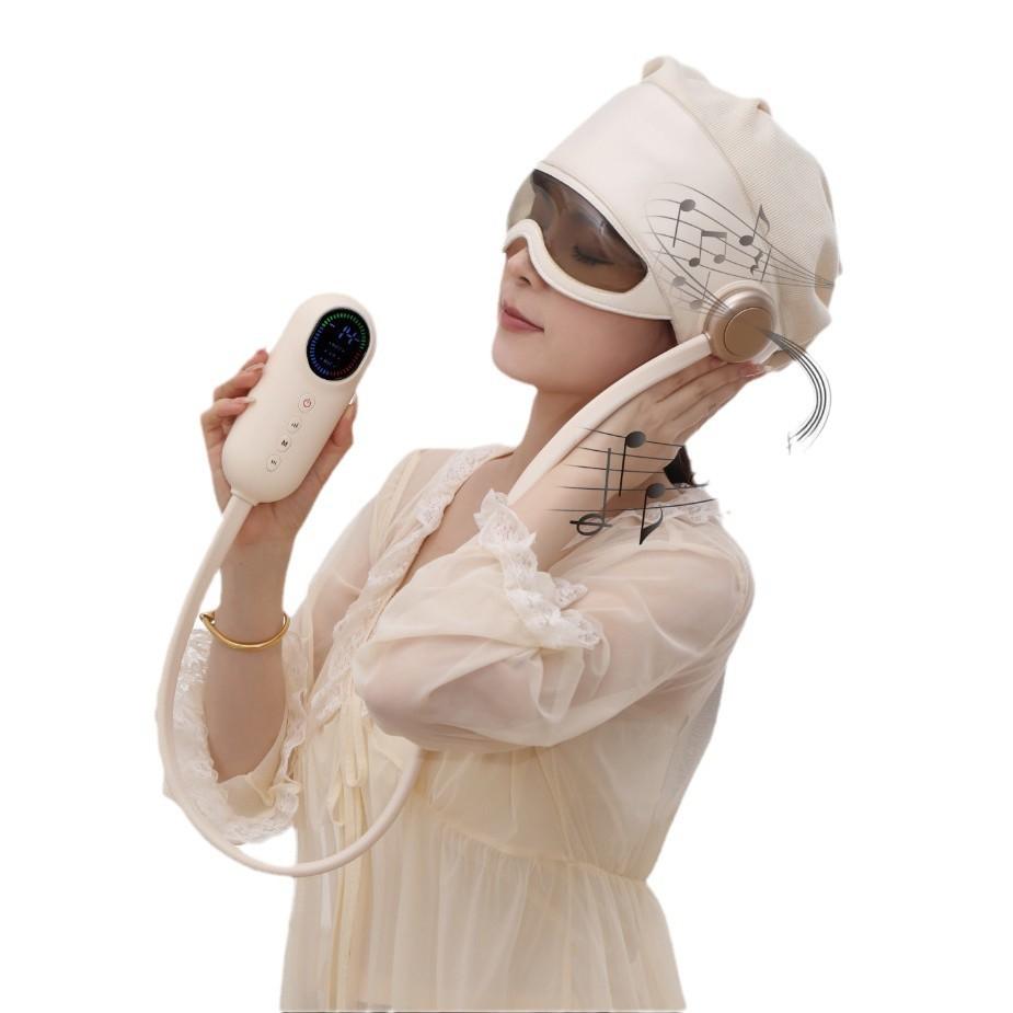 

Массажная машина для головы с подушками безопасности Массажер для глаз с подогревом Бессонница Тепловая терапия Помощник для сна Снятие тревожности Снятие давления