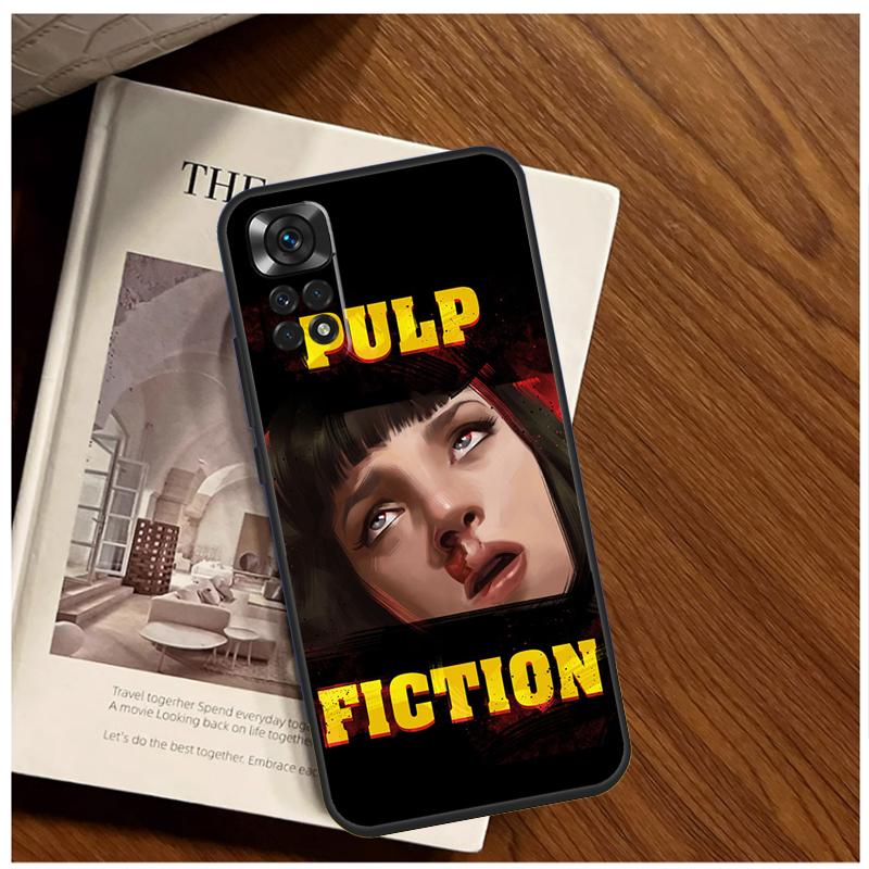 Mia Pulp Fiction Case For Xiaomi Redmi Note 13 Pro 8 9 10 11 12 Pro 12S 11S 10S Redmi 12 10C 12C 13C Coque