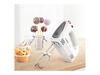 Bosch | Handmixer | MFQ22100 CleverMixx | Handmixer | 375 W | Geschwindigkeiten: 4 | Turbo-Modus | Weiß/Dunkelgrau