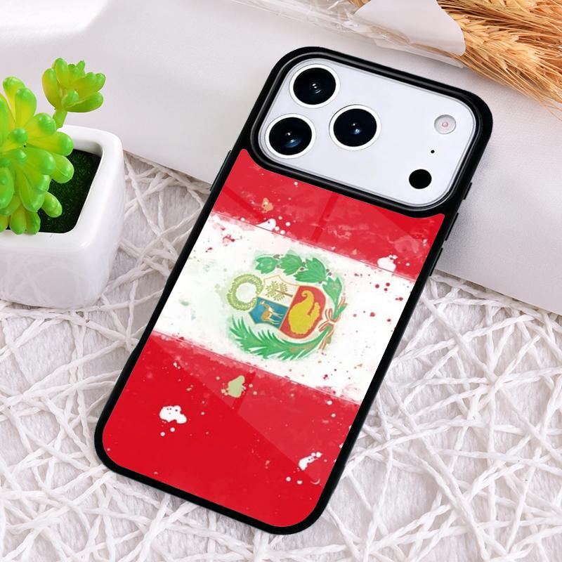 Peru Flag Shockproof Phone Case for iPhone 17 Air 16e 15 11 12 14 13 Pro Max Cover Coque