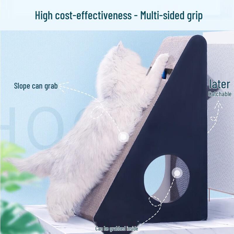 Hoopet Triangular Vertical Corrugated Cat Scratcher