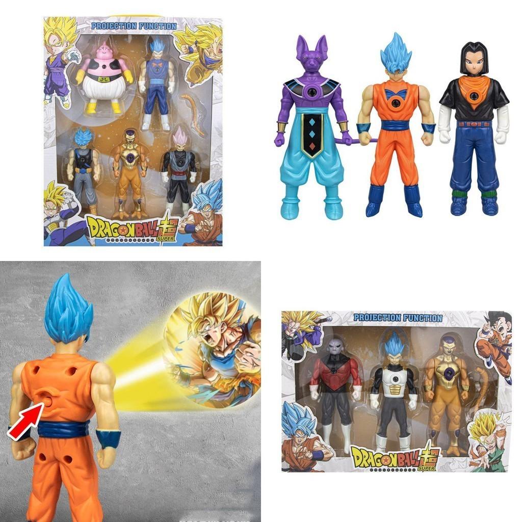 Dragon Ball Z Lichtprojektionsfigur Modell Blauer Goku Vegeta Kindergeschenk**