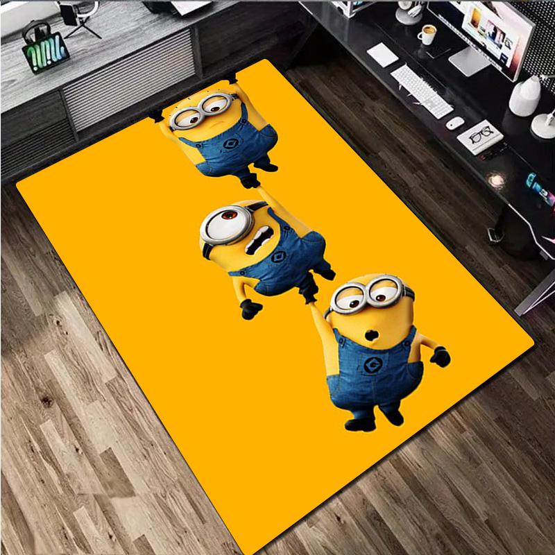 Despicable Minions Rug Carpet Office Decorative Carpet For Living Room Bedroom Door Mat Floor Rug Computer Chair Area Rug