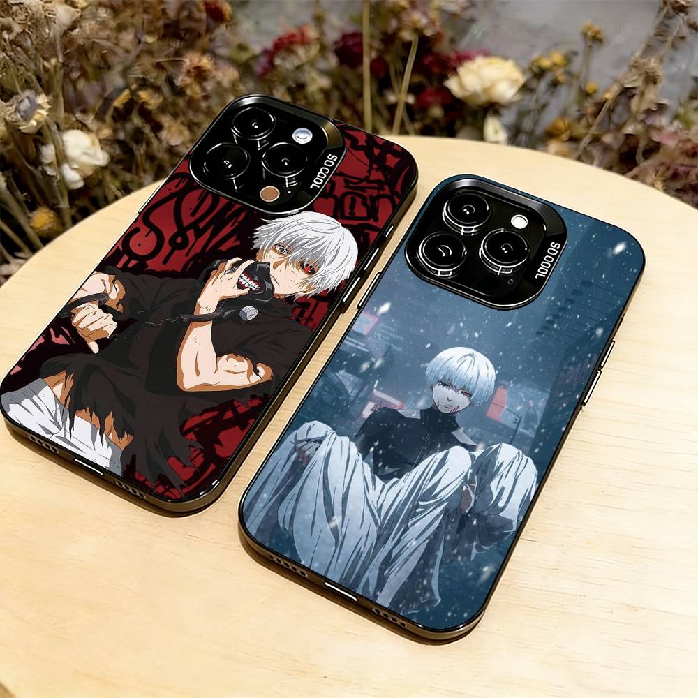 Tokyo Ghoul Ken Kaneki Phone Case For iPhone 17,16,15,14,13,12,11 Plus,Pro Max,XS,Colorful Silver Phone case Funda Cover
