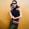 Charles & Keith Quilted Small Square Bag Evening Party Annual Meeting PU Crossbody Shoulder Bag Small Women bags Burgundy Champagne CK2-20701600-A