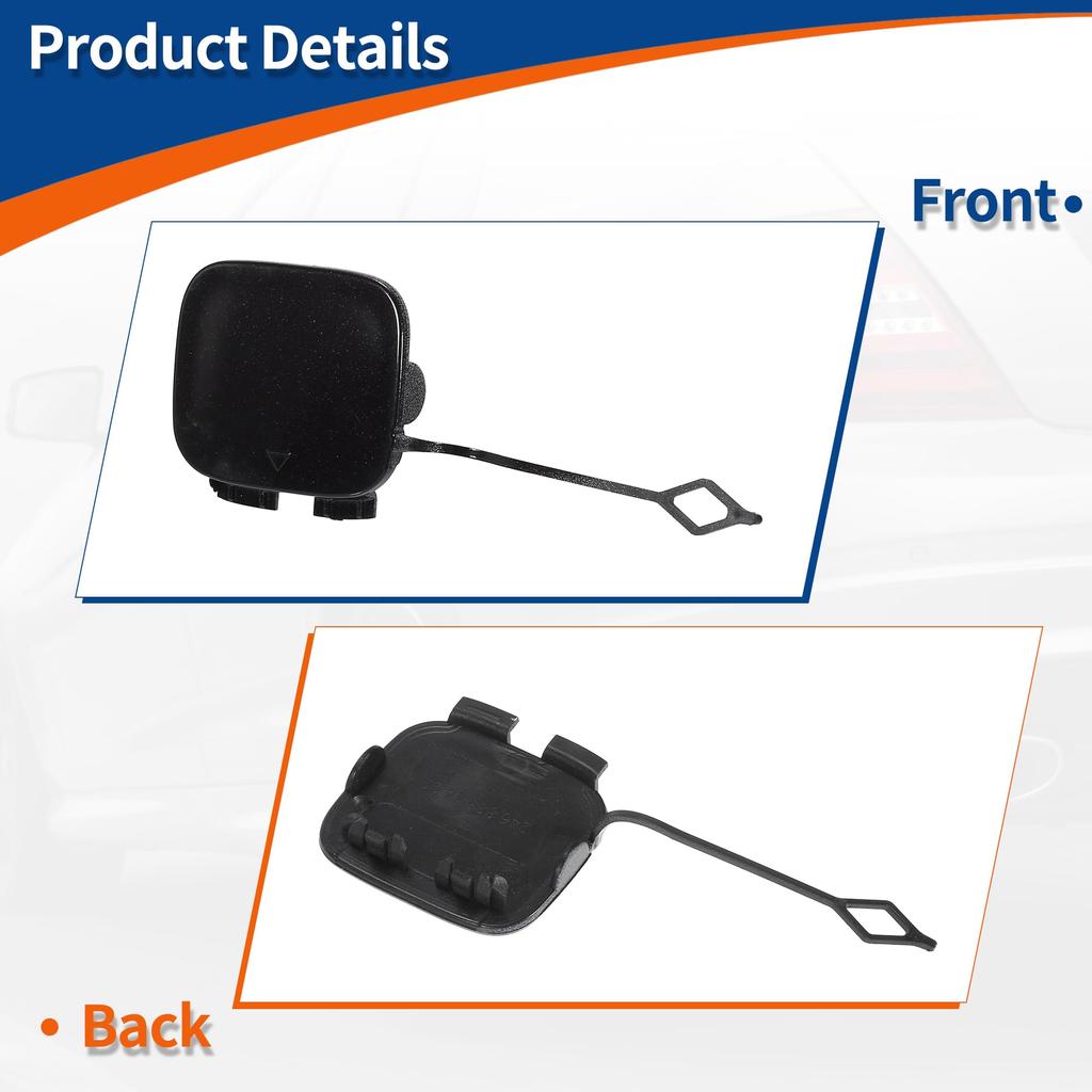 ACROPIX Rear Car Bumper Toe Hook Cover for Mercedes Benz W246 Set of 1 B-Class 2015-2018, Purple, A2468851422,