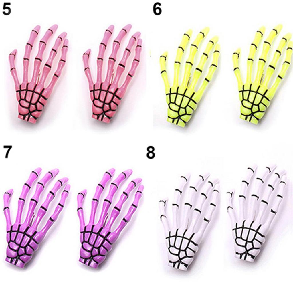 Μόδα Punk Skull Paw φουρκέτα Exaggerated Skull Bone Hand Claws στολίδια μαλλιών