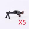 WWI WWII Building Blocks Soldiers Military Accessories Bomb Two-color Gun Mini Brick Weapons Gift Toy AKM Helmet RPG Grenad X026