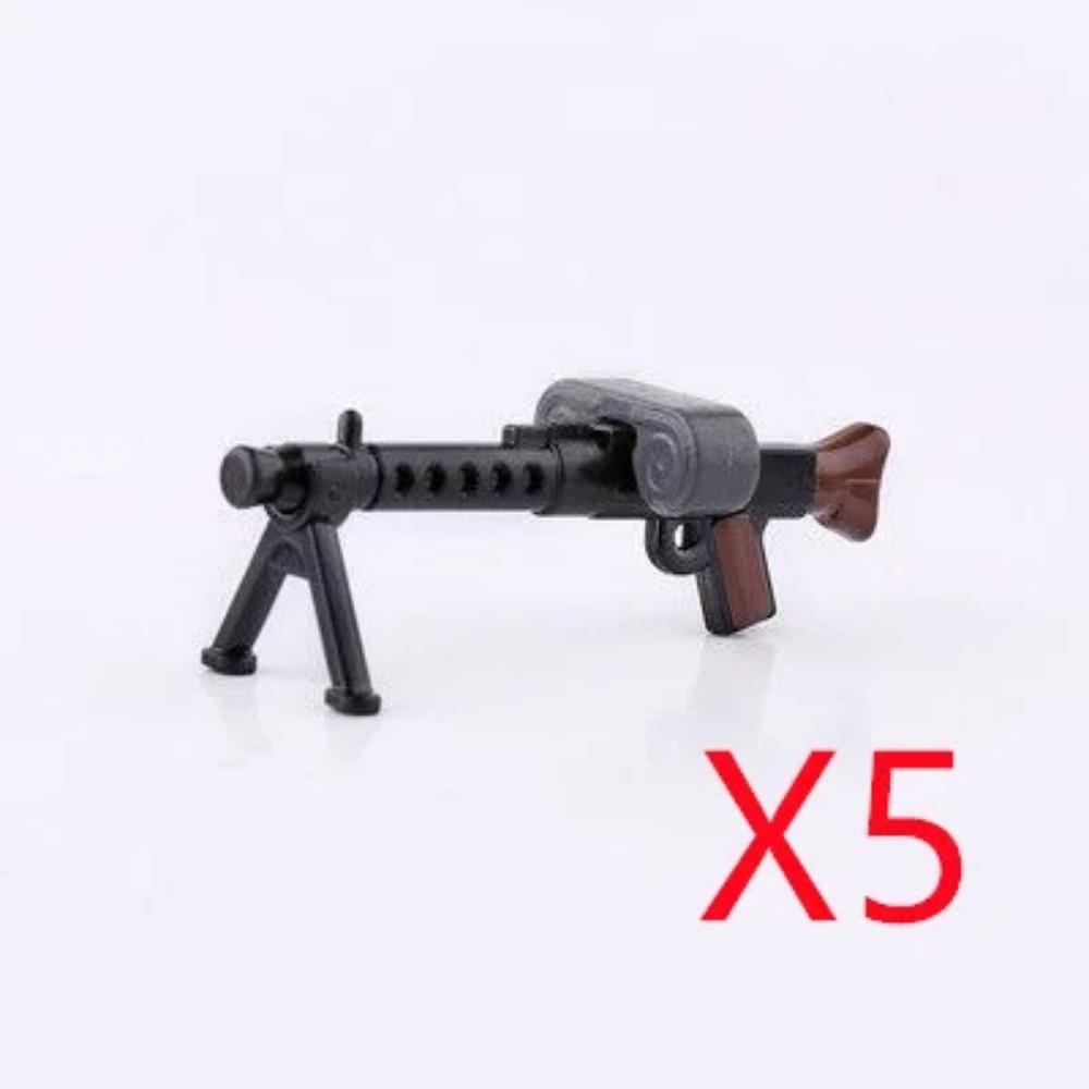 WWI WWII Building Blocks Soldiers Military Accessories Bomb Two-color Gun Mini Brick Weapons Gift Toy AKM Helmet RPG Grenad X026