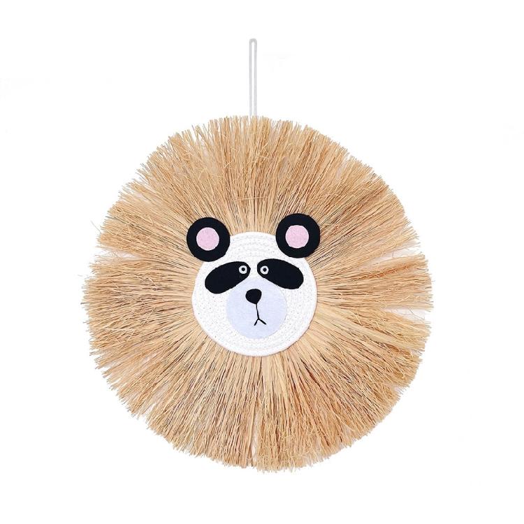 

Cartoon Woven Wall Hanging Handmade Raffia Home Children Room Decor Bohemian