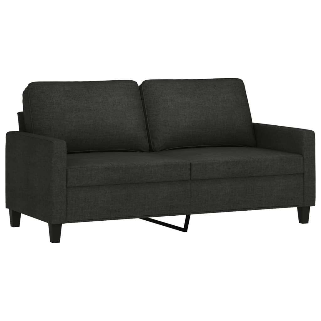 Vidaxl 3-Piece Lounge Set With Cushions, Black, Fabric