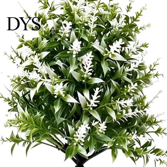 Lavender Plant For Home Artificial Topiary Ball Tree UV Resistant Fake Shrub Bushes with Retro Style Flowers Stake Realistic Plants for Wedding Patio