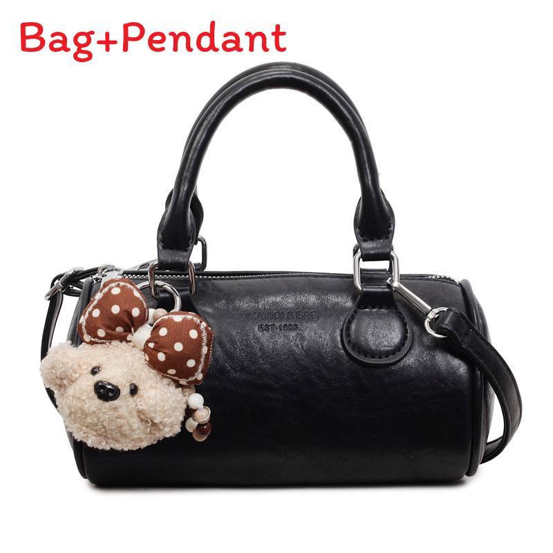 

Urban Minimalist Pu Pouch Shoulder Bag With Zipper Closure For Daily Use чёрный