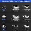 Smart Solar LED Wall Lights 100 LED Motion Sensor Outdoor Waterproof,Solar Charging Security Wall Lamp,Courtyard Garden Fence