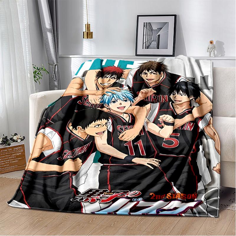 29 Style New Cartoon Kuroko Basketball Anime Flannel Blanket,Soft Throw Blanket for Home Bedroom Bed Sofa Travel Cover Kid Gift