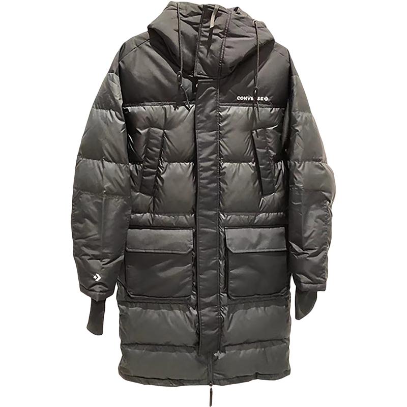 Converse Men s Long Hooded Down Jacket M