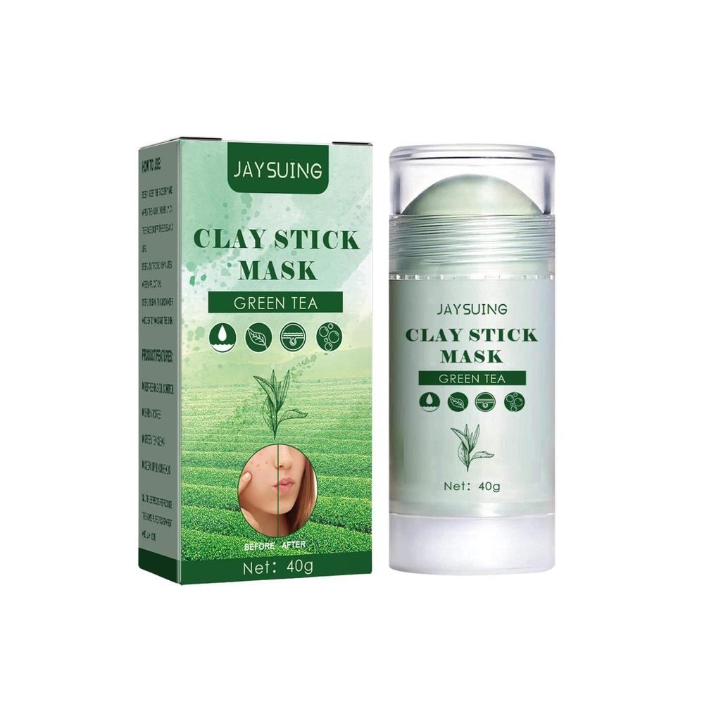 Green Tea Masque Stick for Face,Blackhead Remover with Green Tea Extract,Deep Pore Cleansing