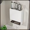 Kitchen Knife Holder Wall Mount With Aluminum Alloy Material For Home Cooking Storage