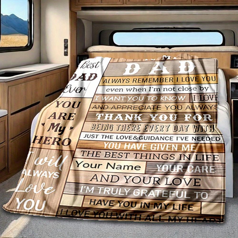 Bonus Dad Best Myth Legend Blanket Personalized Name Soft Comfortable Stylish Blanket Car Blanket Perfect For Travel Camping Outdoor Home Suitable For