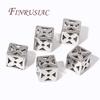 18K Gold Plated Square Hollow Metal Bead,Separators For Beads,Bracelets Beads For DIY Beading Jewelry Making Supplies Findings