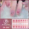CS Waterproof No-Cure Gel Nail Wraps, Full Cover Japanese & Korean Style New Year Pattern Nail Stickers, Nail Patch Films