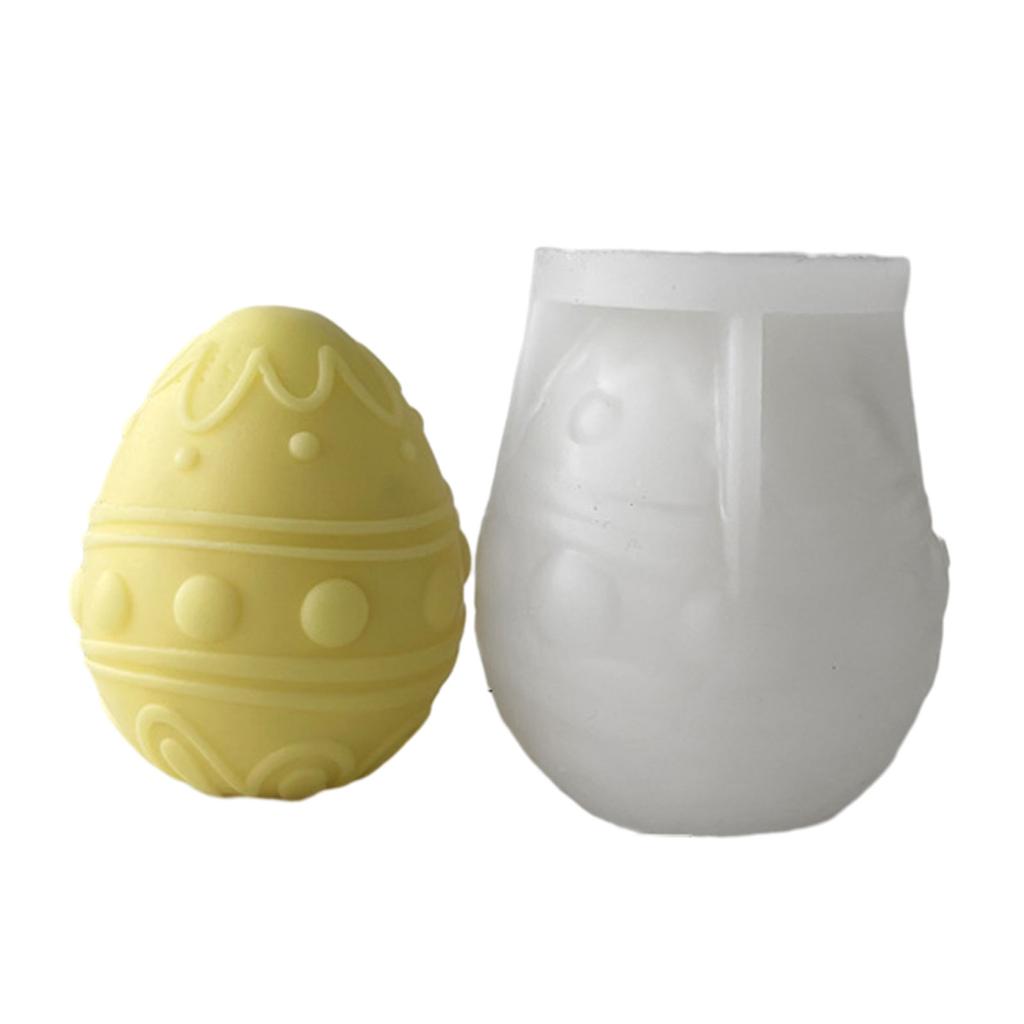 Easter Eggs Candle Mold 3D Eggs Candle Mold for Making Candle Soap Desk Ornament Easter Gift Bag Fillers Art Crafts