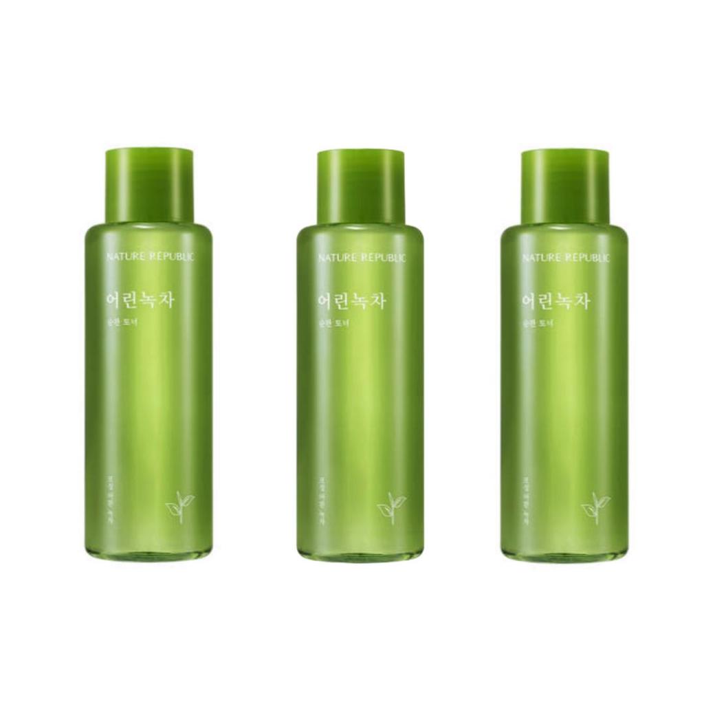 Nature Republic Milder Grüner Tee Toner – 155ml | Koreanischer Beruhigender Toner für Empfindliche Haut