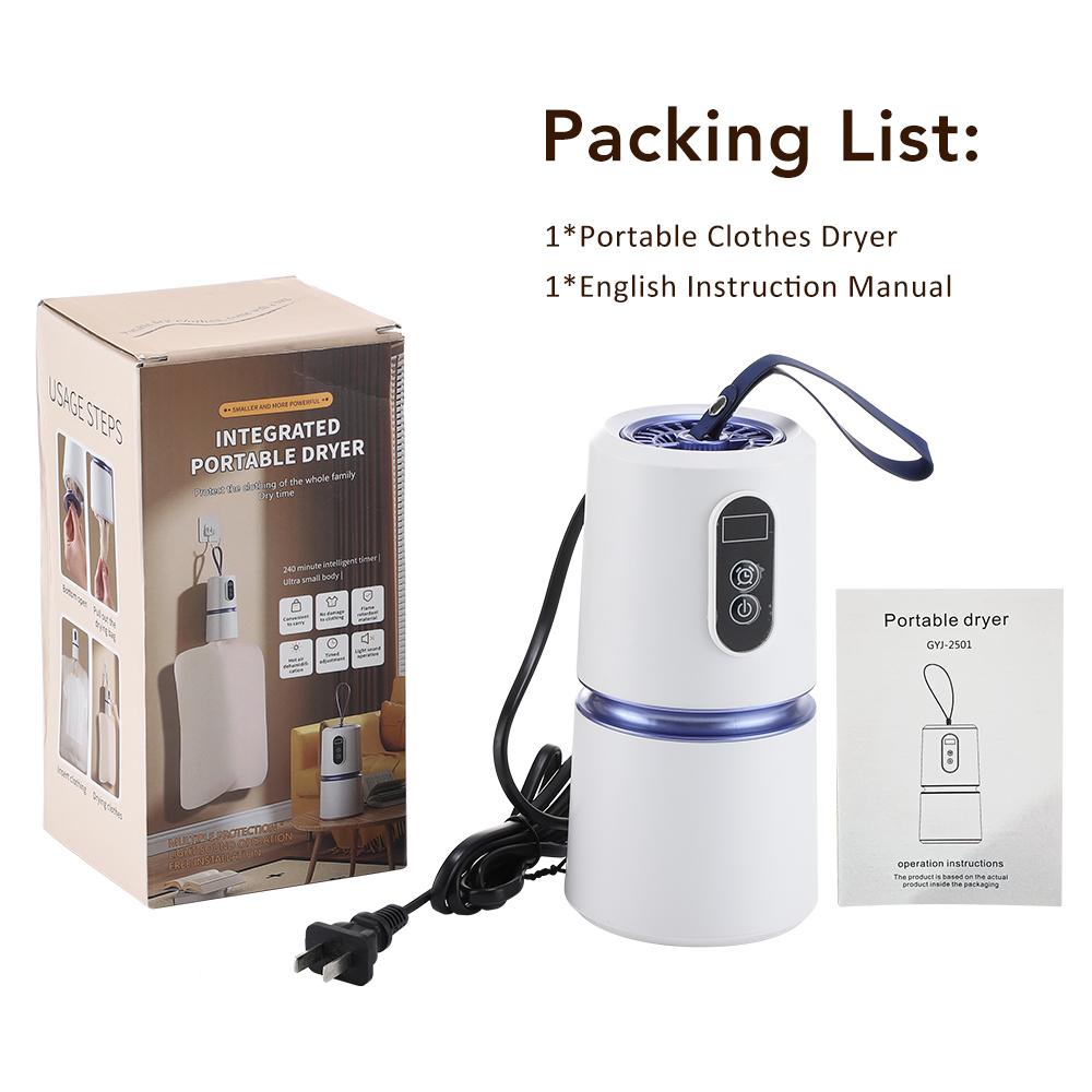 

Portable Clothes Dryer Electric Portable Clothing Dryer Travel Home Mini Foldable Portable Clothes Dryer for Light Clothes