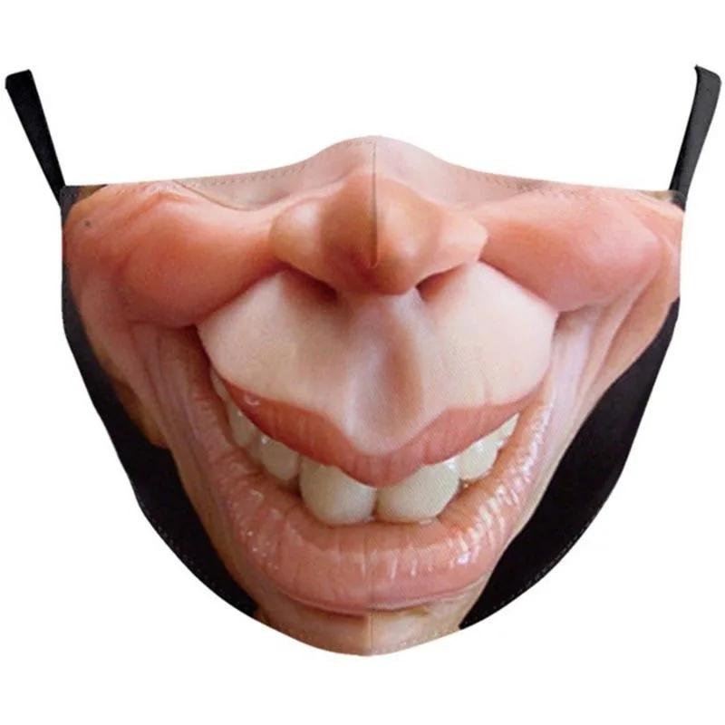 Outdoor Face Mask Unisex Adult Mouth Mask Dustproof Protective Reusable 3D Face Masks Party Masks