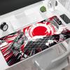 Tappetino per Mouse Japan Art Bianco e Nero Grandi Onde Gaming XL HD Nuovo Tappetino Mouse XXL Tappetino da Gioco Ufficio Computer Antiscivolo Tappetino Grande per Mouse
