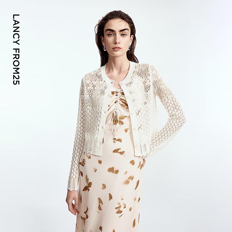 Langzi Women's Hollow Knit Cardigan