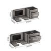 Gray Hair Dryer Holder Bathroom Shelf Dryer Cradle Black Shelves Shower Hairdryer Organizer Box Toilet Blower Holder Shelf