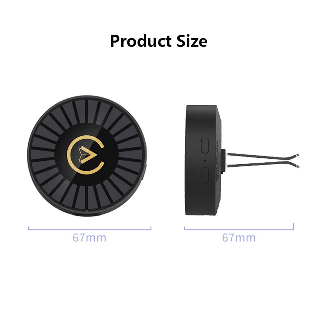 3-in-1 Wireless Carplay Android Auto Adapter Plug and Play Car Aromatherapy withCar Smart APP Control RGB Music Lamp  Rechargeable for Car Air Outlet