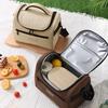 High AestheticTote Lunch Bag Portable Outdoor Picnic Bag Ice Pack Student Office Workers Large Capacity Insulated Lunch Box Crossbody Bag
